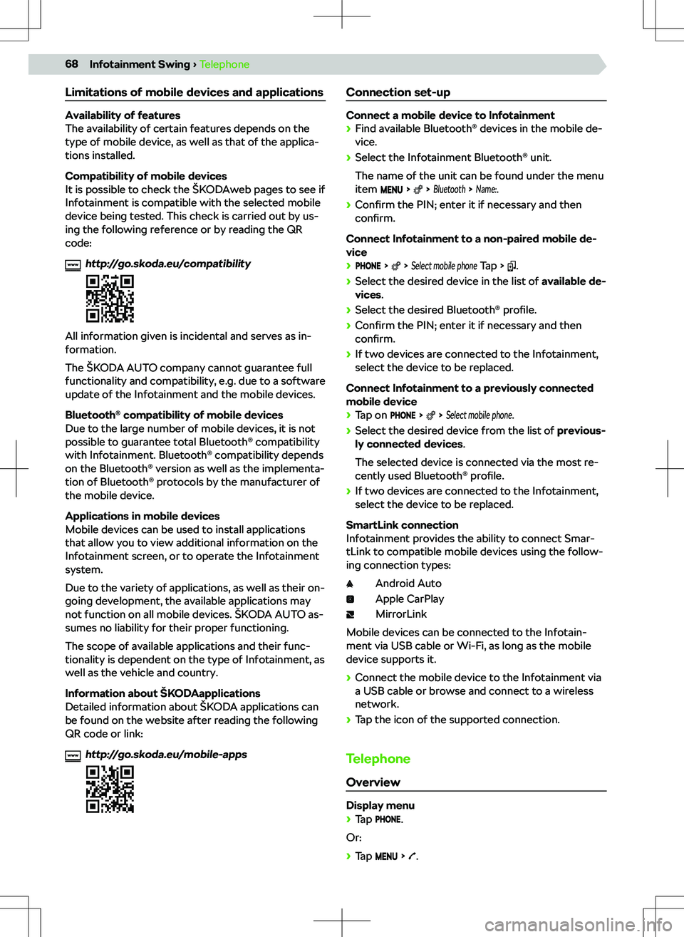 SKODA KAMIQ 2022  Owner´s Manual �<�