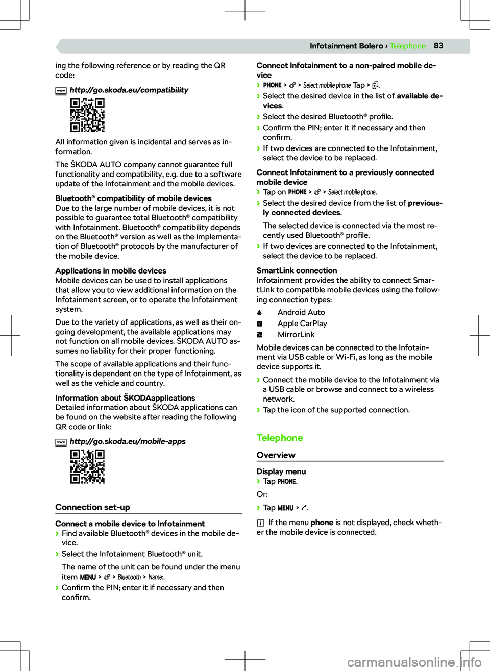 SKODA KAMIQ 2021  Owner´s Manual �