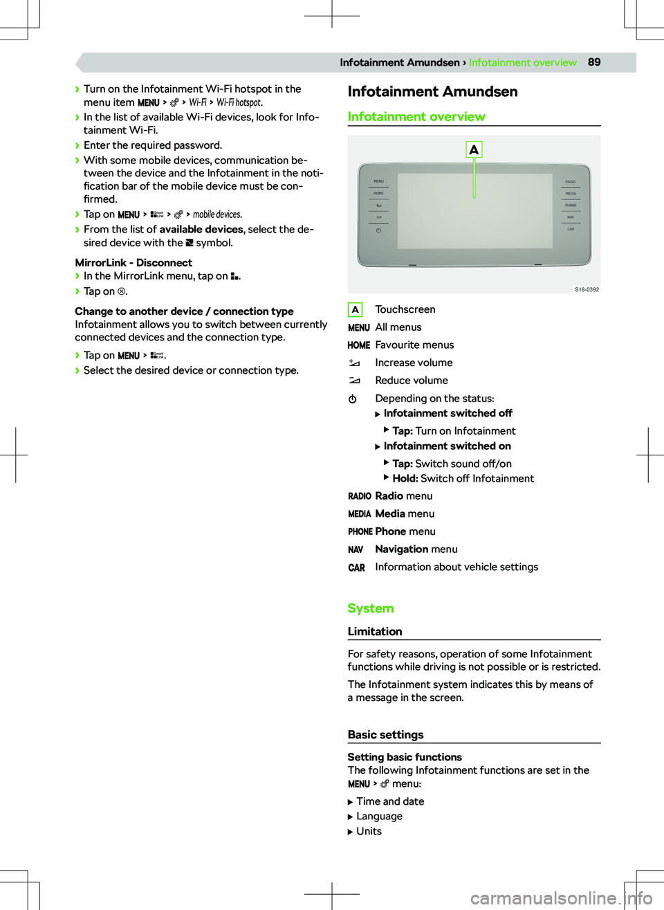 SKODA KAMIQ 2022  Owner´s Manual N�b�