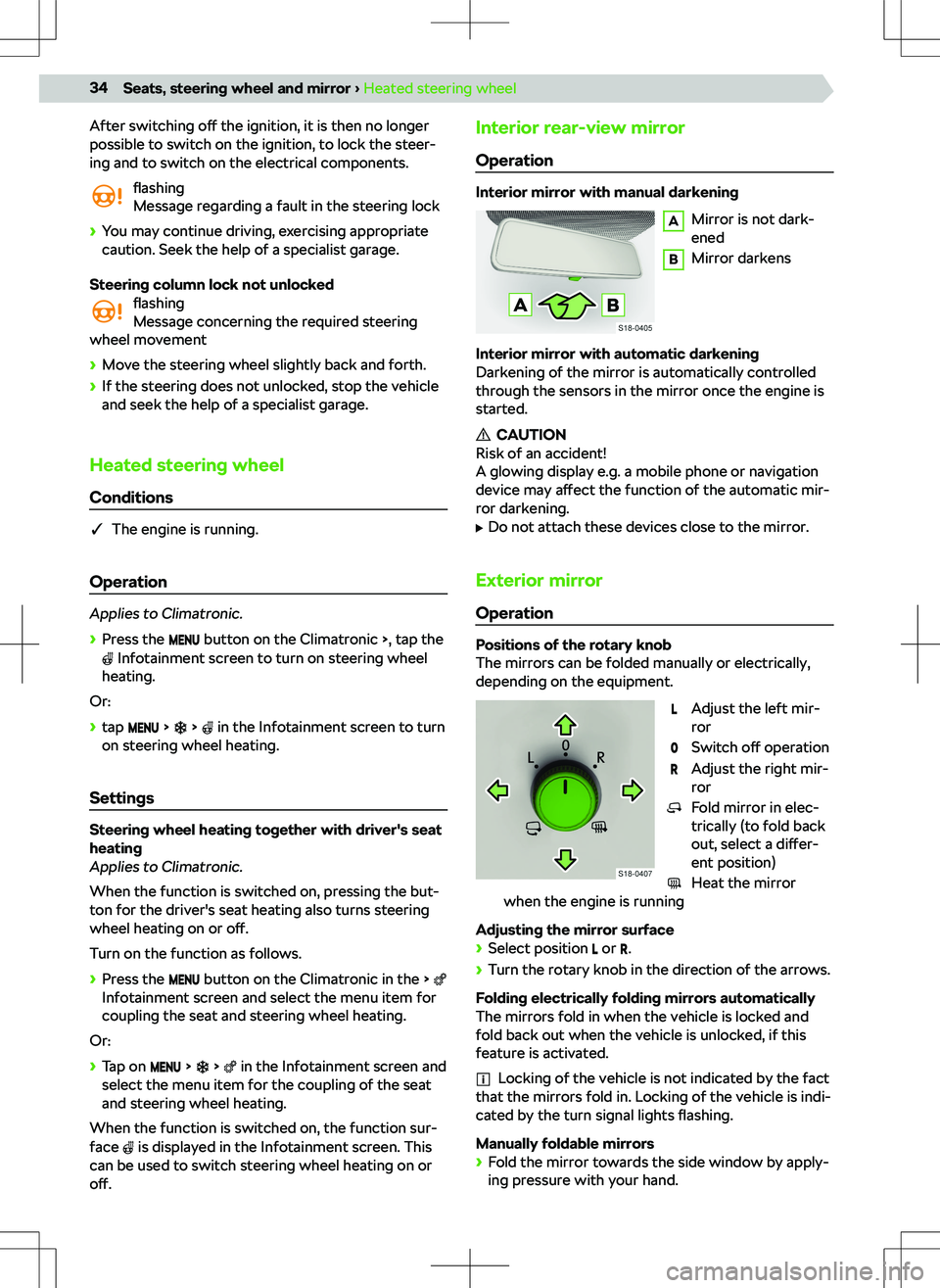 SKODA KAMIQ 2020 Owner´s Manual After switching o SKODA KAMIQ 2020 Owner´s Manual After switching o