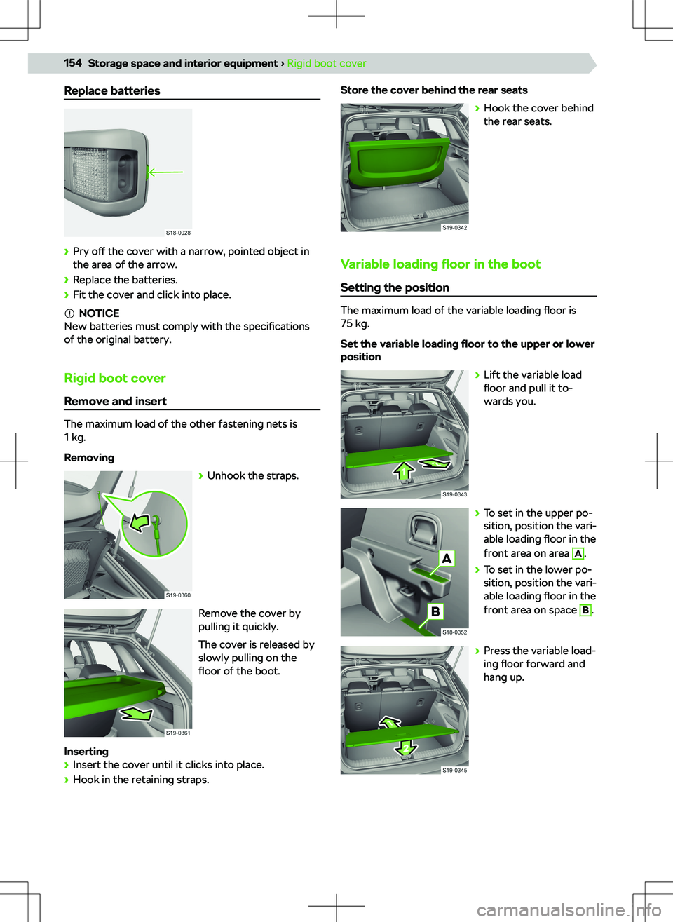 SKODA KAMIQ 2019  Owner´s Manual Replace batteries

