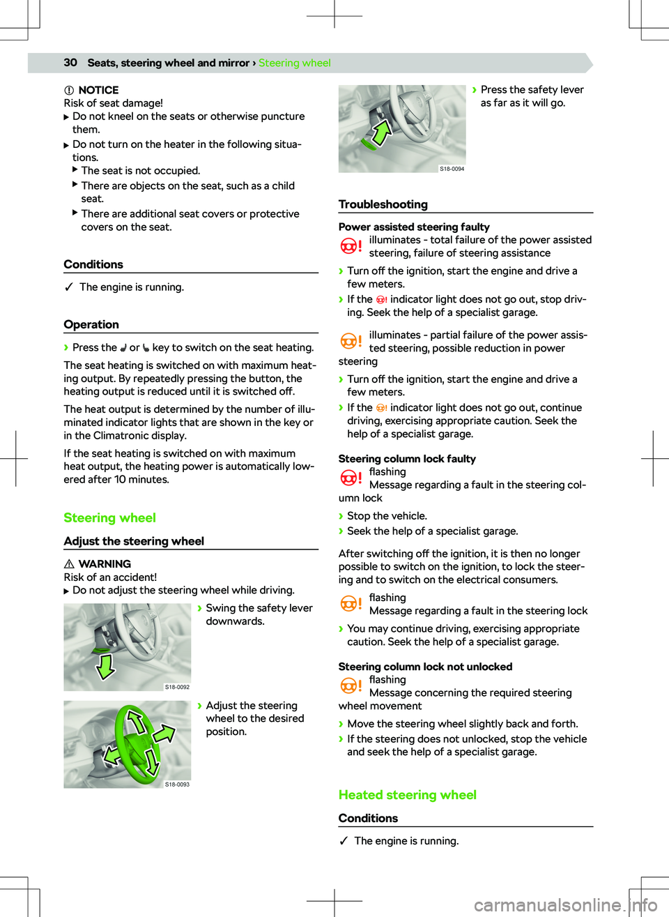 SKODA KAMIQ 2019 Owner´s Manual NOTICE
Risk of seat damage!
SKODA KAMIQ 2019 Owner´s Manual NOTICE
Risk of seat damage!