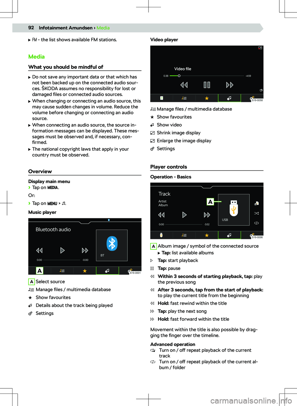 SKODA KAMIQ 2019 Owner´s Manual SKODA KAMIQ 2019 Owner´s Manual