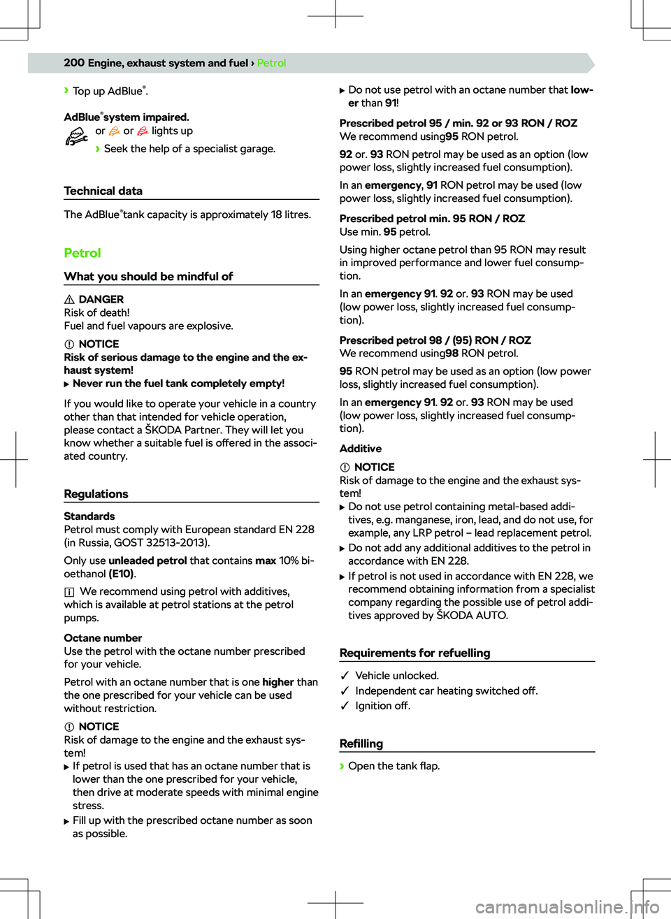 SKODA KODIAQ 2021 Owner´s Manual SKODA KODIAQ 2021 Owner´s Manual