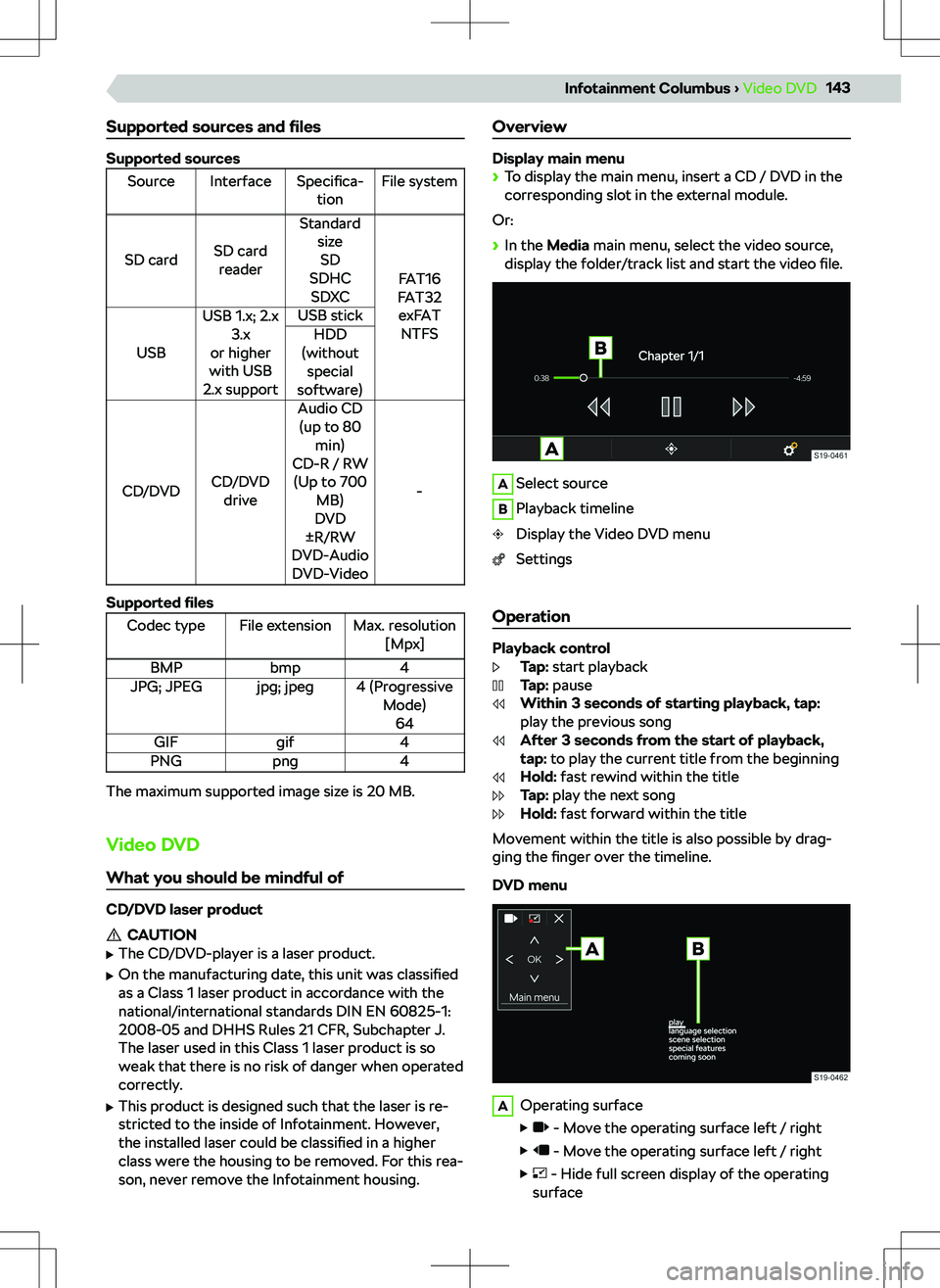 SKODA KODIAQ 2018 Owner´s Manual Supported sources and SKODA KODIAQ 2018 Owner´s Manual Supported sources and
