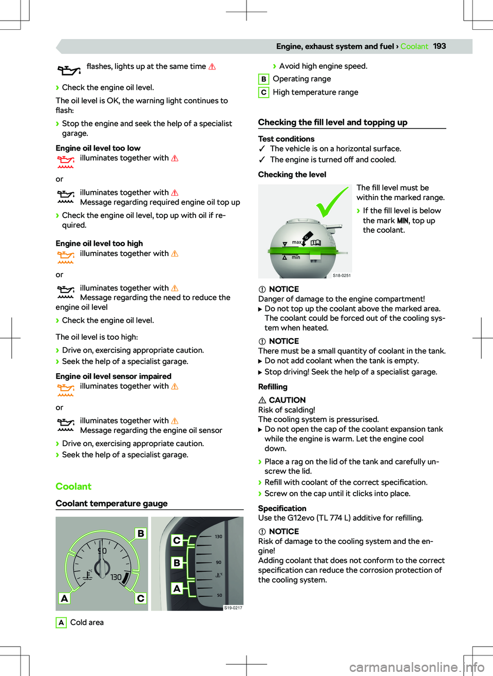 SKODA KODIAQ 2018  Owner´s Manual flashes, lights up at the same time 
