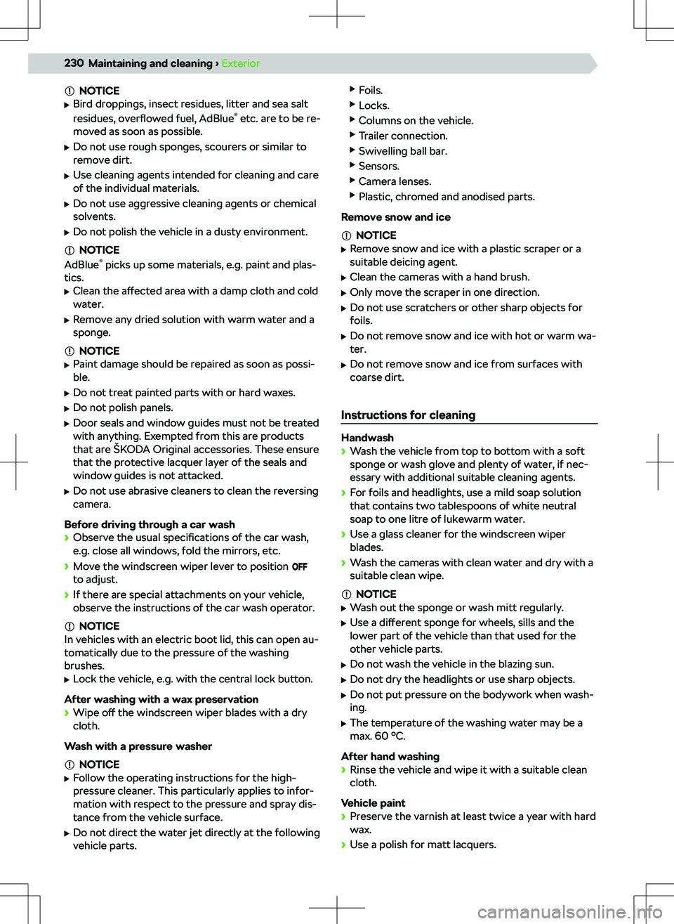 SKODA KODIAQ 2019  Owner´s Manual NOTICE
