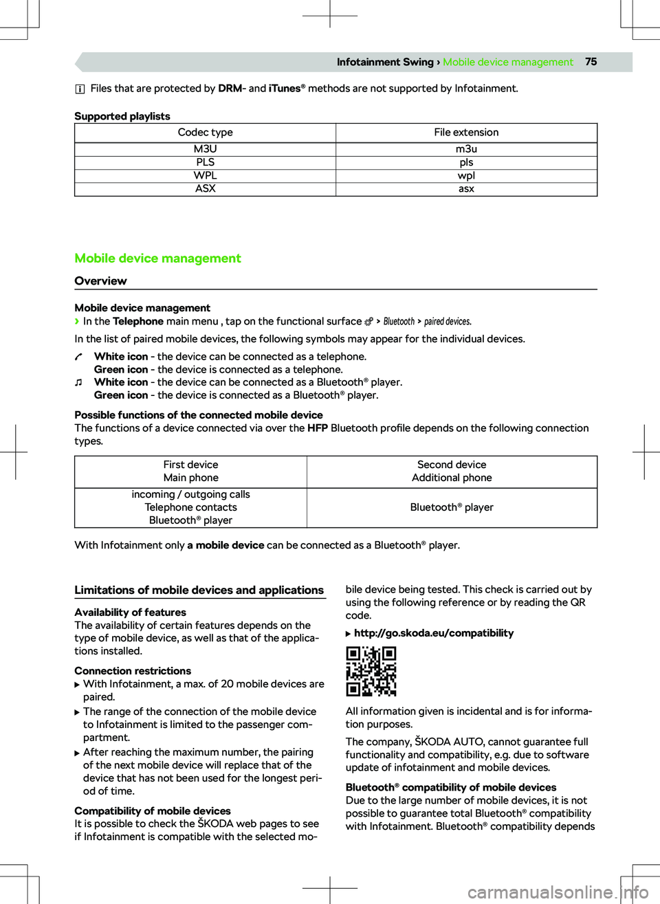 SKODA KODIAQ 2018 Owner´s Manual Files that are protected by DRM- and iTunes SKODA KODIAQ 2018 Owner´s Manual Files that are protected by DRM- and iTunes