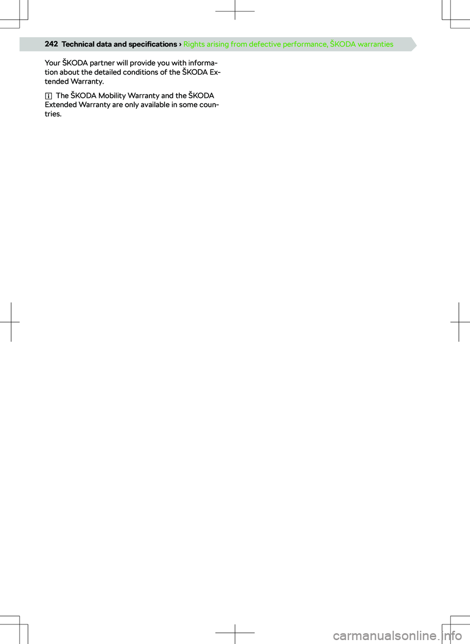 SKODA SUPERB 2022  Owner´s Manual Your 