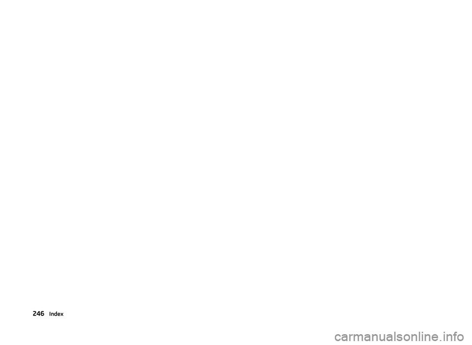 SKODA SUPERB 2011  Owner´s Manual 246Index 