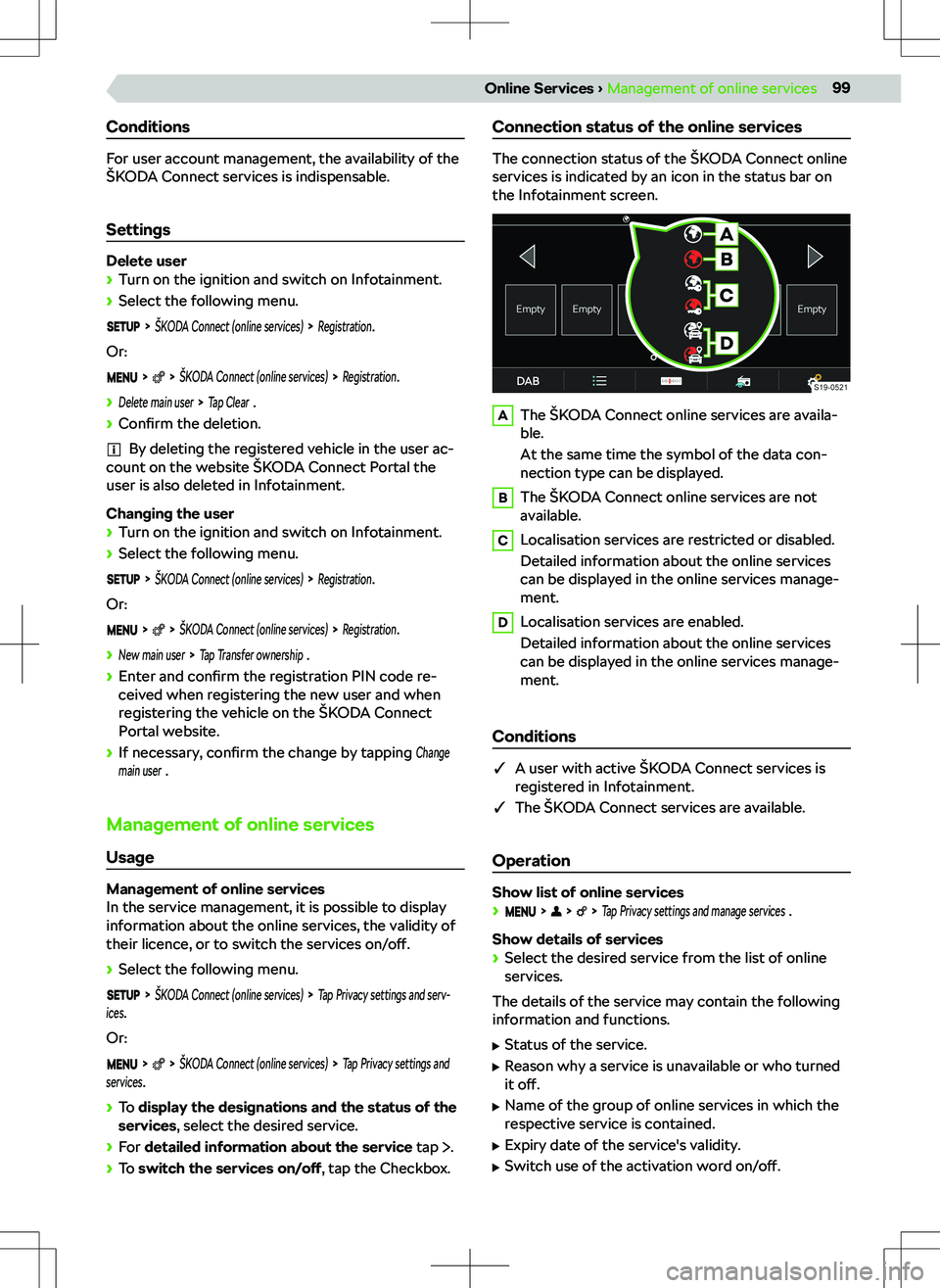 SKODA FABIA 2019  Owner´s Manual �C�