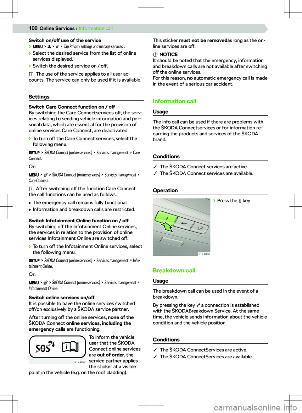 SKODA FABIA 2019  Owner´s Manual �[�w�