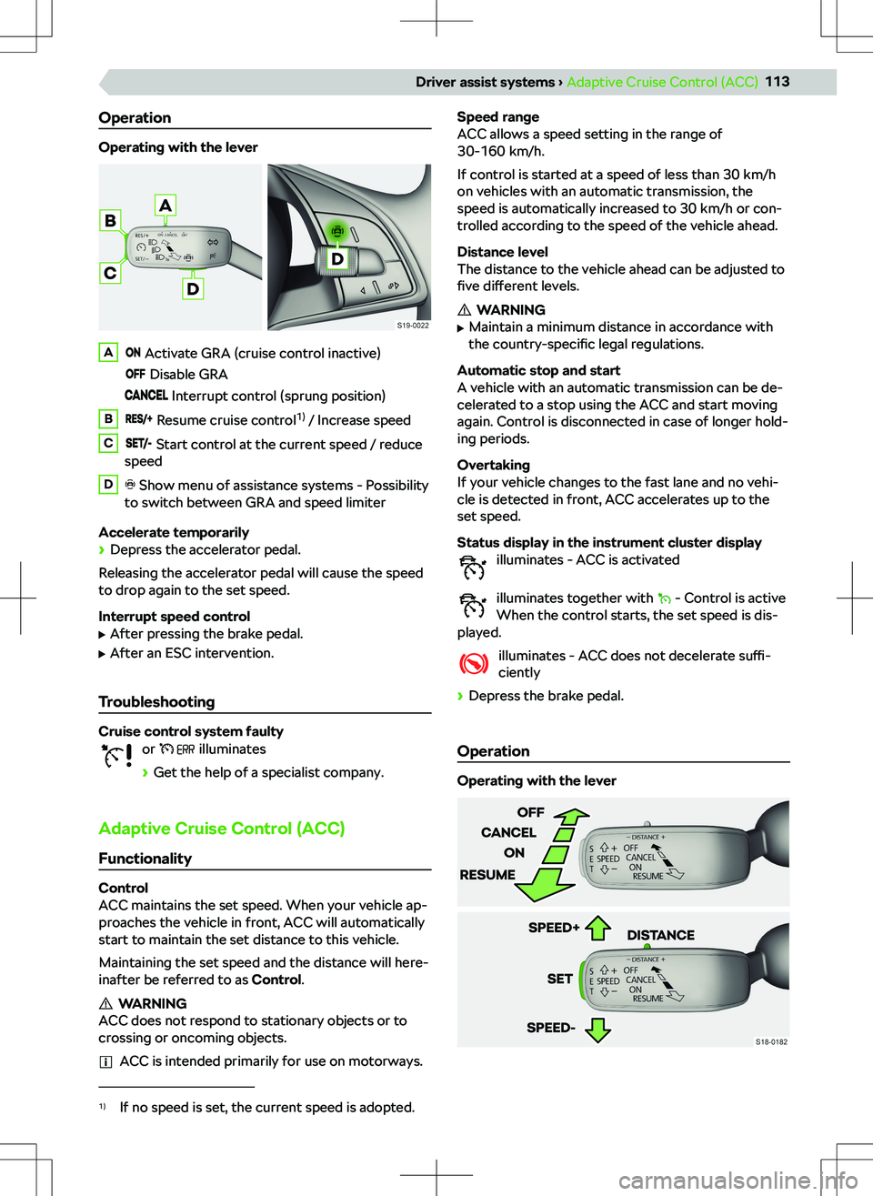 SKODA FABIA 2019  Owner´s Manual �I�