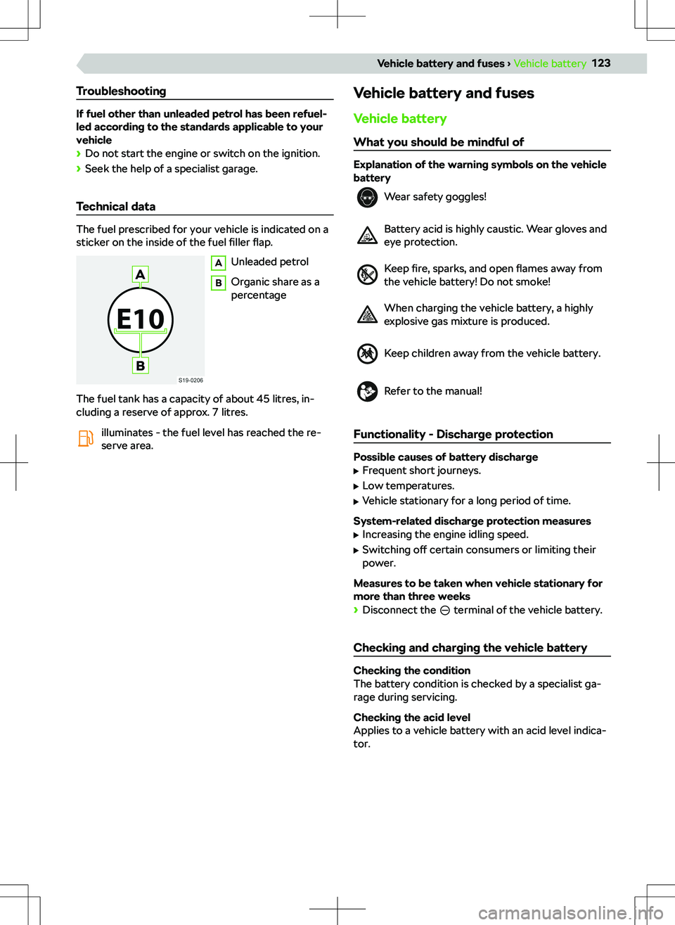 SKODA FABIA 2019  Owner´s Manual �b�r�