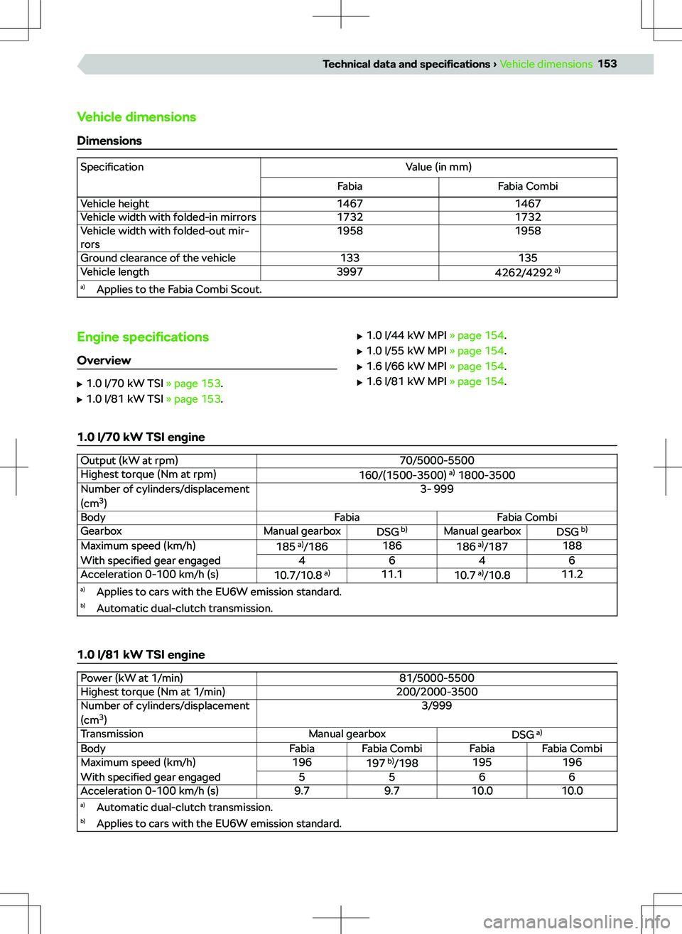 SKODA FABIA 2019  Owner´s Manual �V�