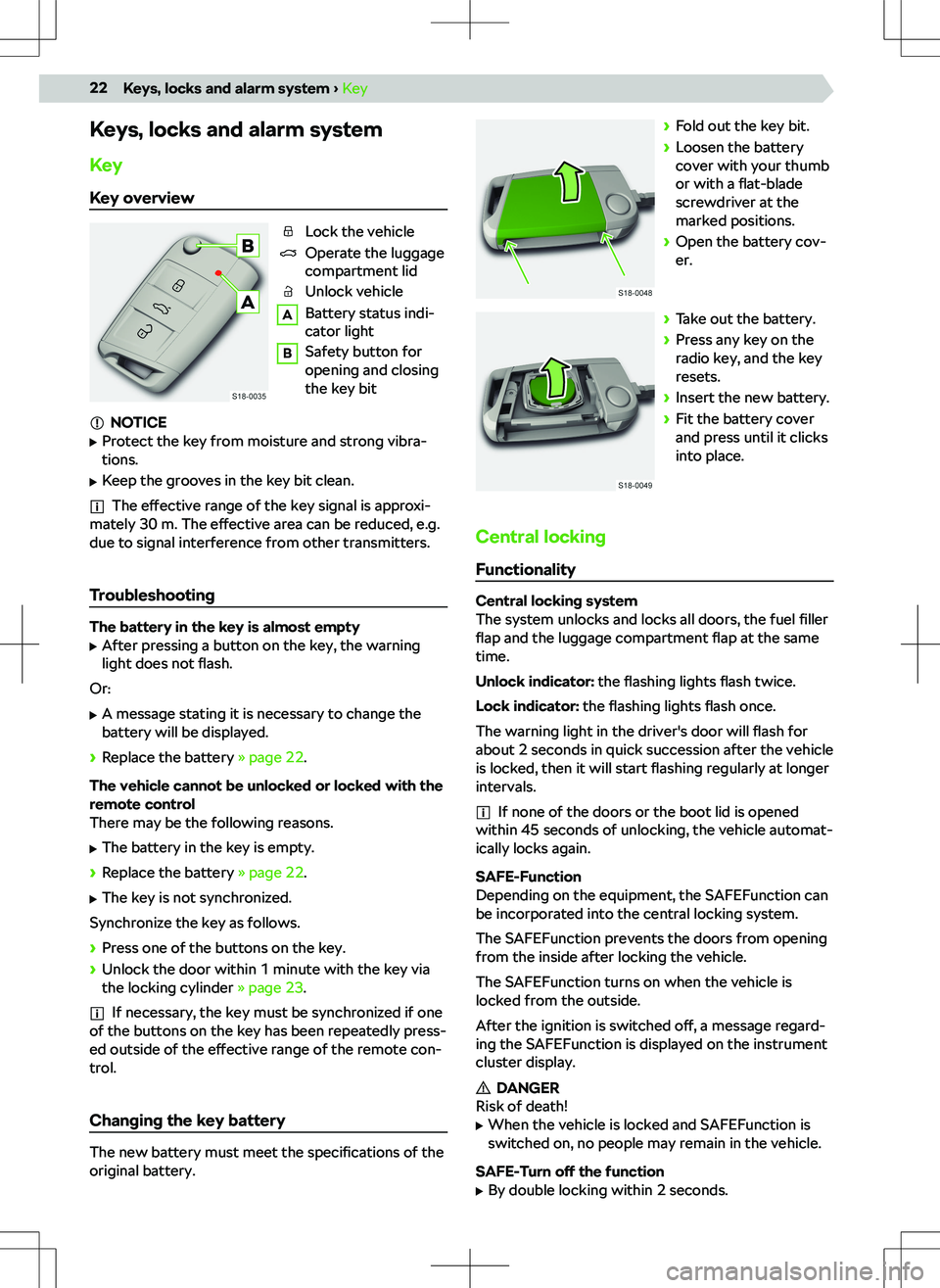 SKODA FABIA 2019  Owner´s Manual �:�