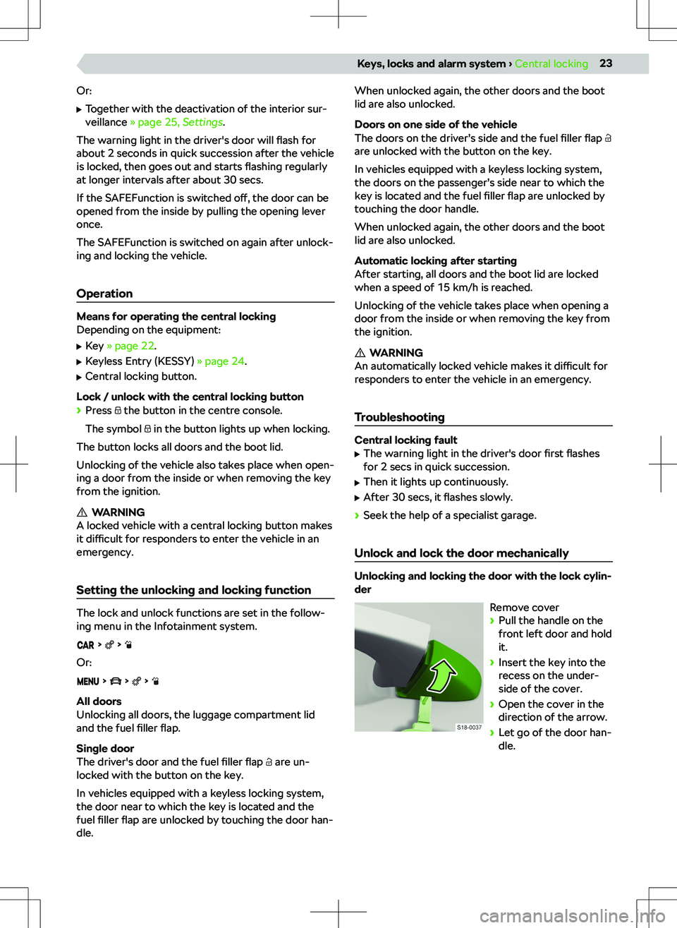 SKODA FABIA 2019  Owner´s Manual �I�r-