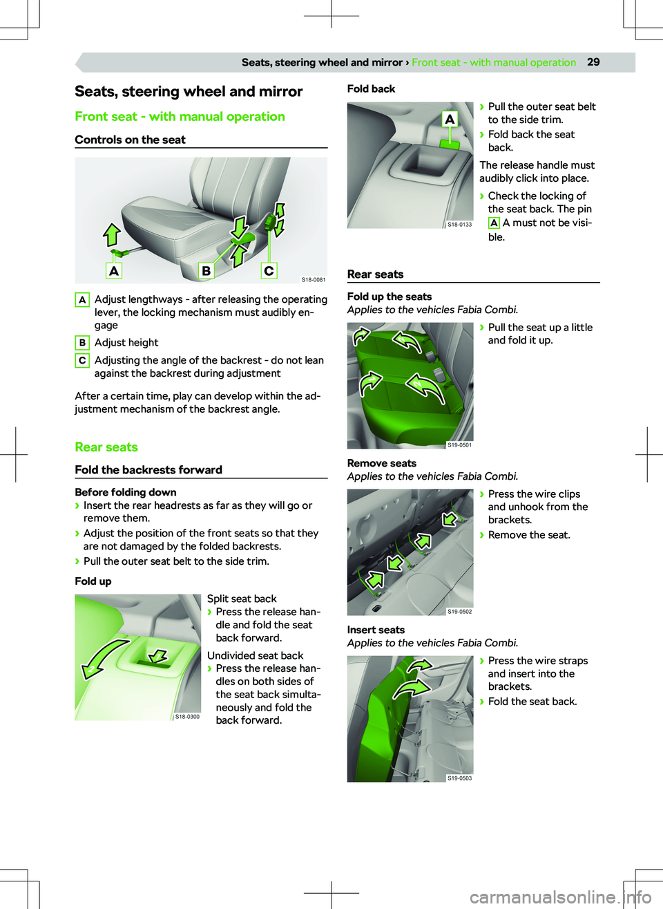 SKODA FABIA 2019  Owner´s Manual �[�