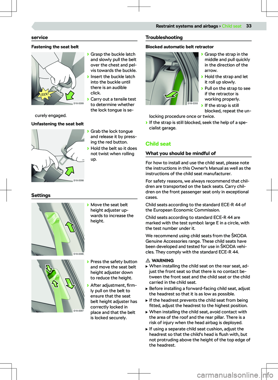 SKODA FABIA 2019  Owner´s Manual �