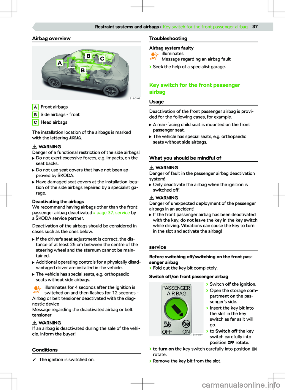 SKODA FABIA 2019  Owner´s Manual ��