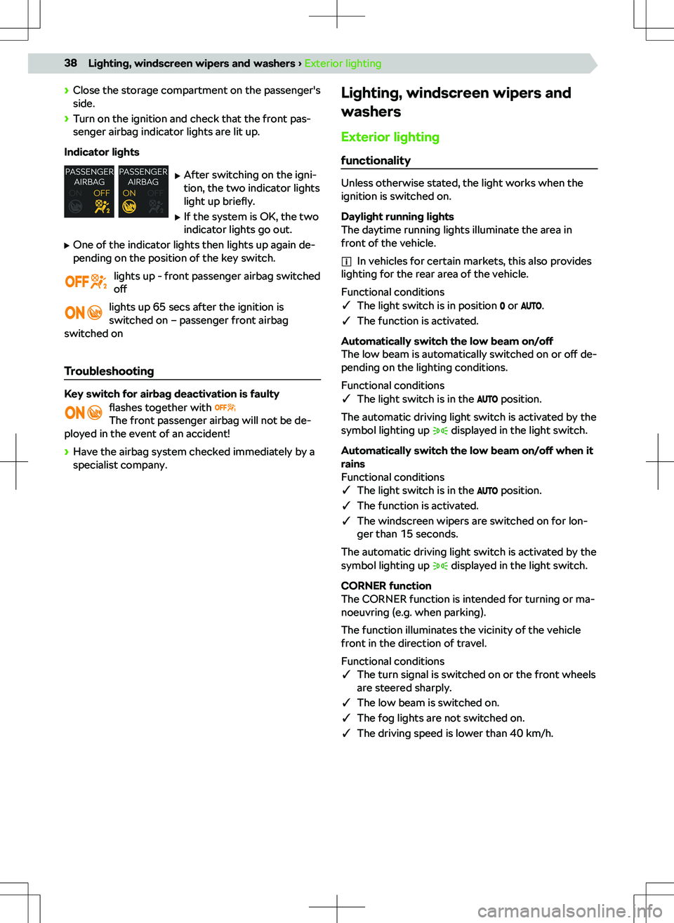 SKODA FABIA 2019  Owner´s Manual N�C�