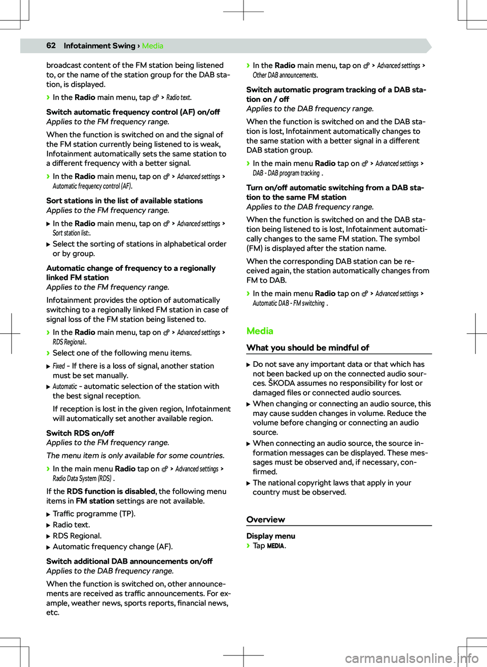 SKODA FABIA 2019  Owner´s Manual �b�r�