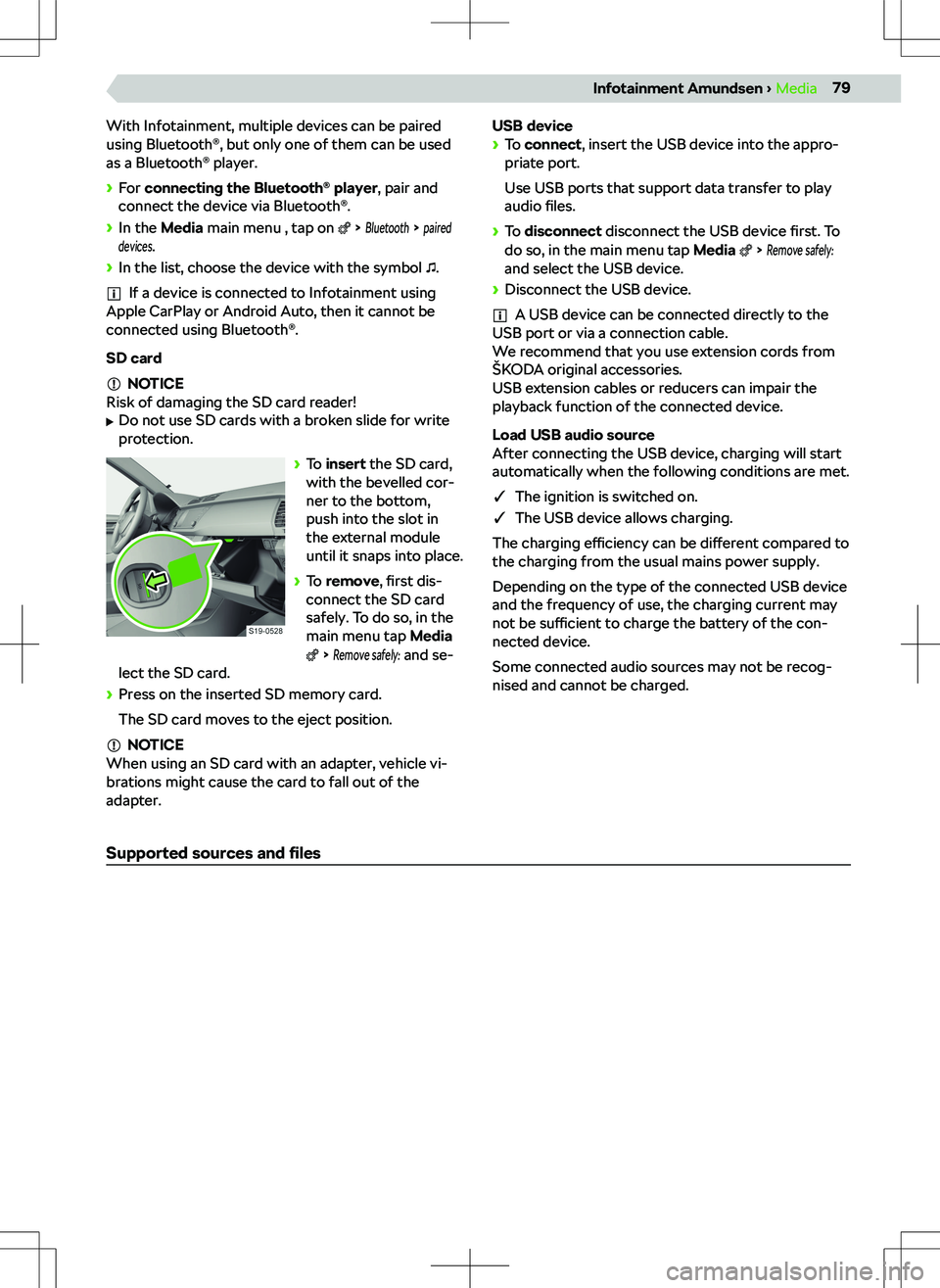 SKODA FABIA 2019  Owner´s Manual �W�