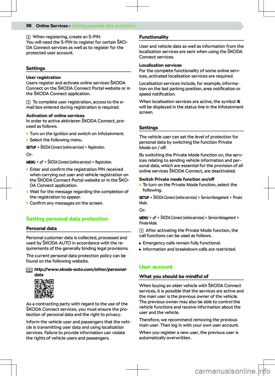 SKODA FABIA 2019  Owner´s Manual �W�