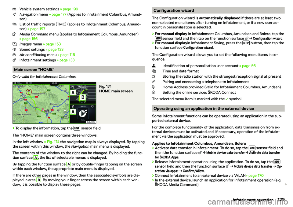 SKODA KAROQ 2020  Owner´s Manual Vehicle system settings 