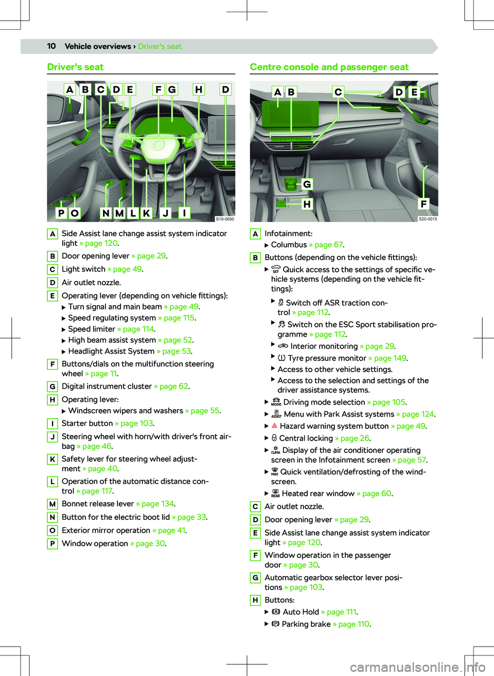 SKODA OCTAVIA 2020 Owner´s Manual Driver SKODA OCTAVIA 2020 Owner´s Manual Driver