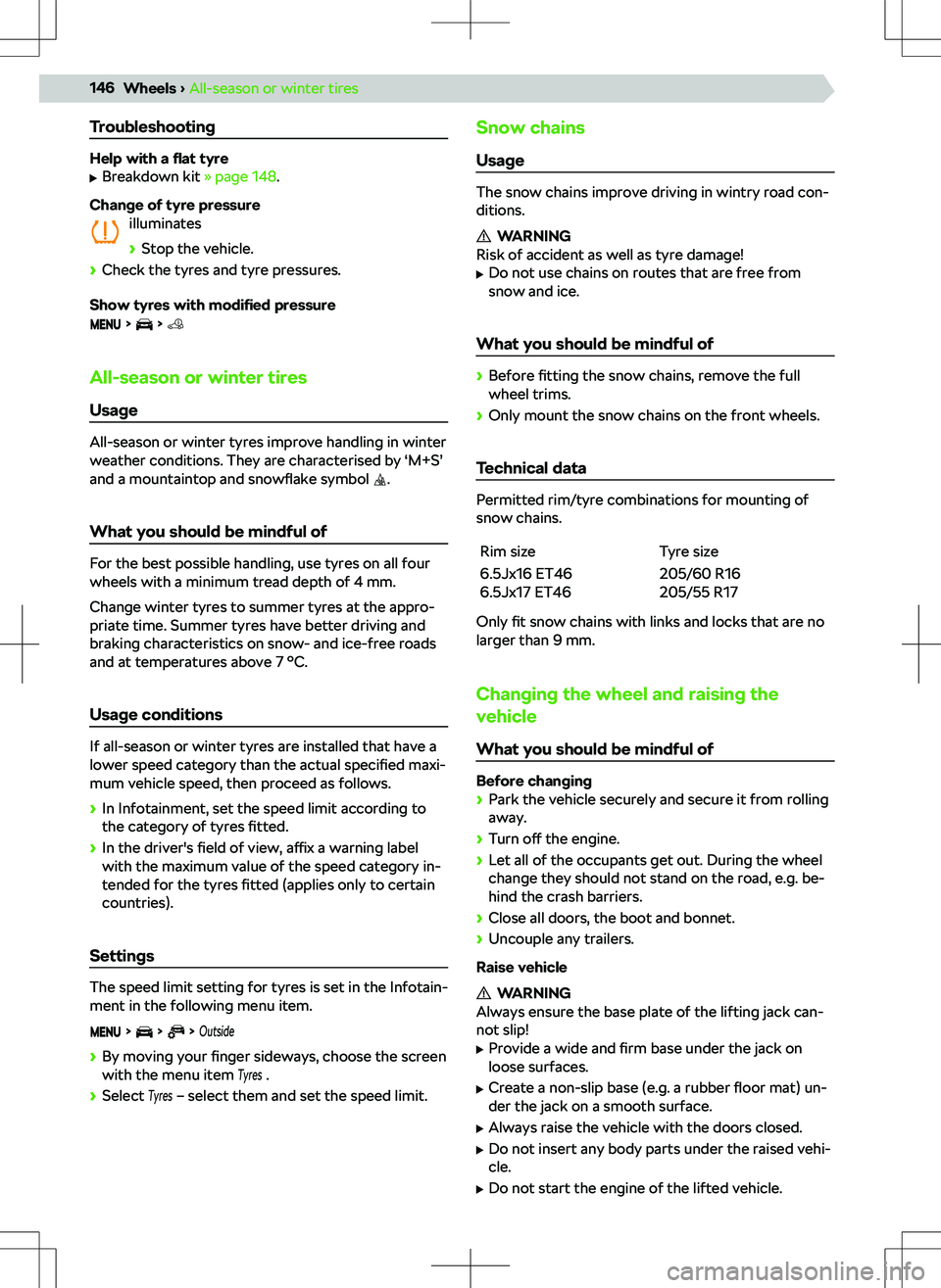 SKODA OCTAVIA 2020  Owner´s Manual Troubleshooting
Help with a flat tyre
