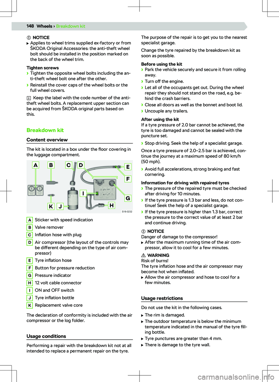 SKODA OCTAVIA 2020  Owner´s Manual NOTICE
