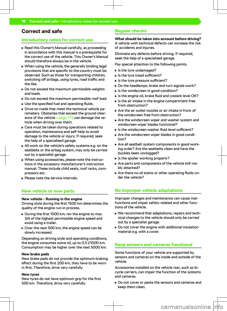 SKODA OCTAVIA 2020 Owner´s Manual Correct and safeIntroductory notes for correct use
SKODA OCTAVIA 2020 Owner´s Manual Correct and safeIntroductory notes for correct use
