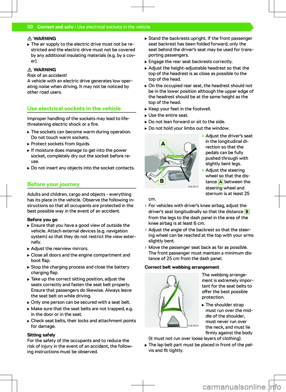 SKODA OCTAVIA 2020 Owner´s Manual WARNING
SKODA OCTAVIA 2020 Owner´s Manual WARNING