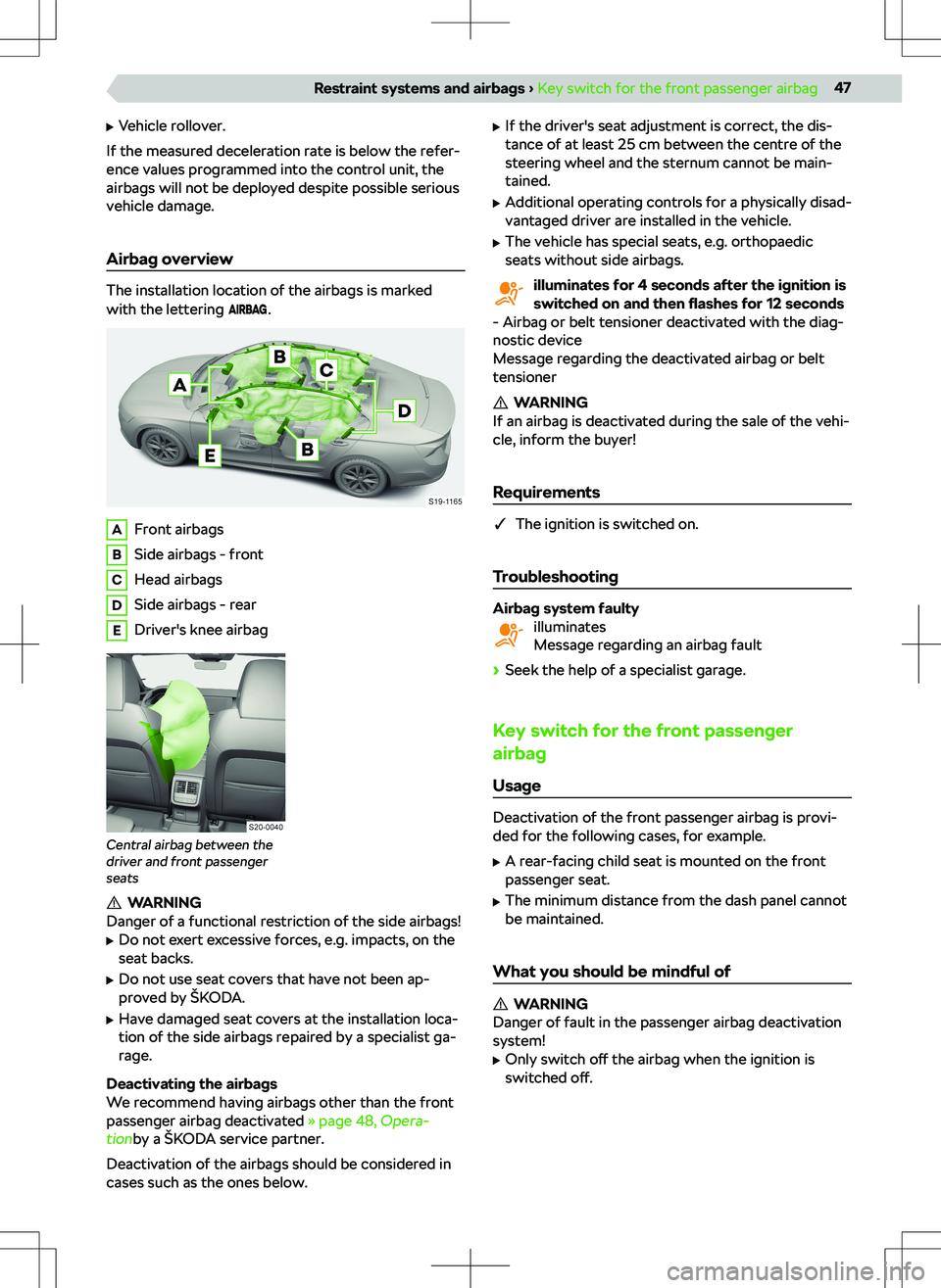 SKODA OCTAVIA 2020  Owner´s Manual 