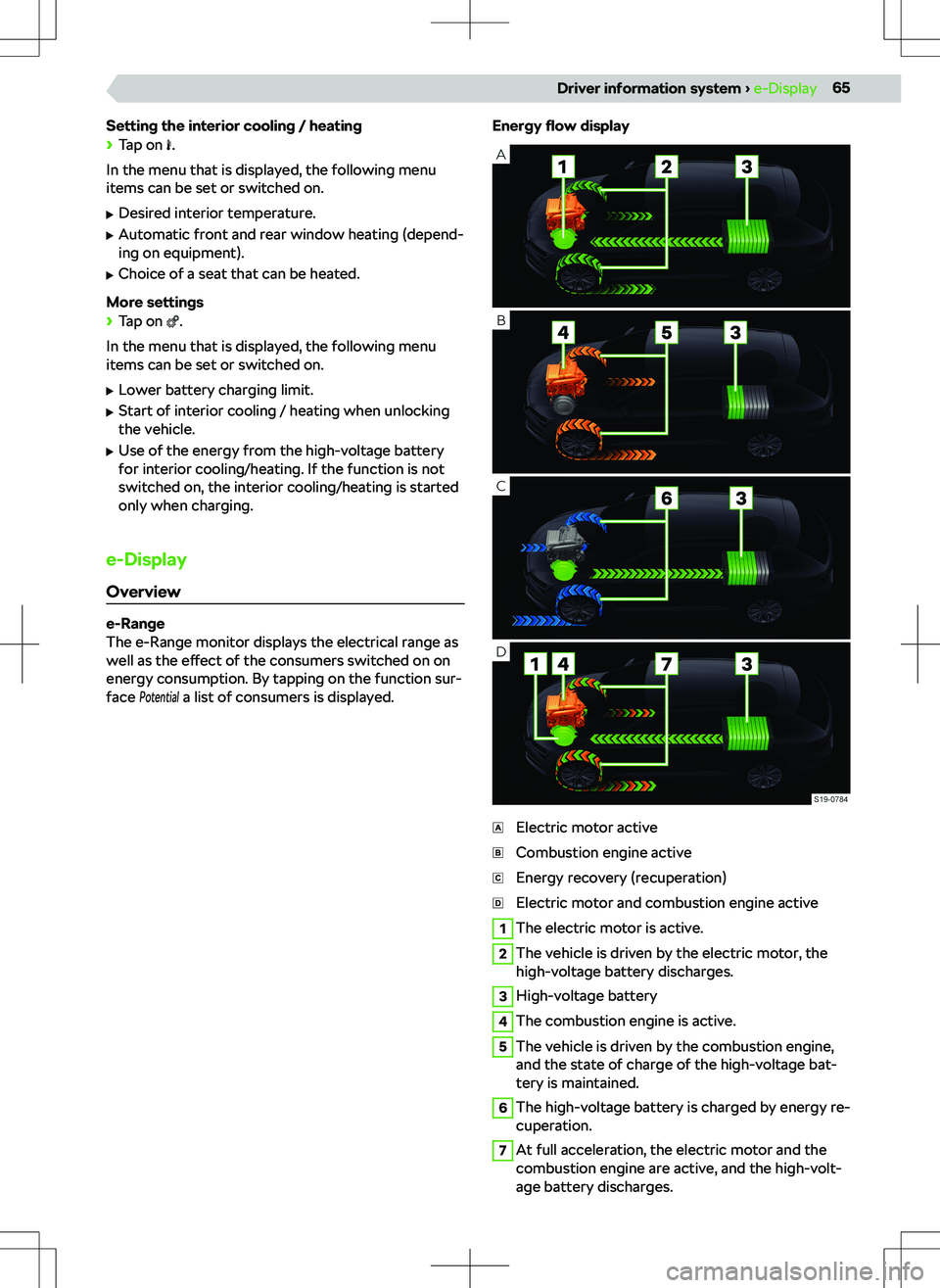 SKODA OCTAVIA 2022  Owner´s Manual Setting the interior cooling / heating
