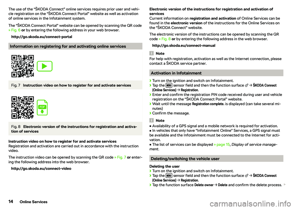 SKODA OCTAVIA 2018 Owner´s Manual The use of the “ SKODA OCTAVIA 2018 Owner´s Manual The use of the “