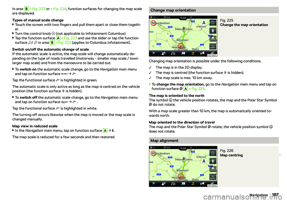 SKODA OCTAVIA 2018  Owner´s Manual In area B 