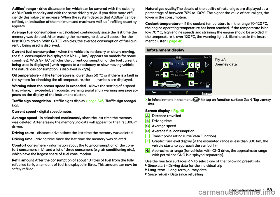 SKODA OCTAVIA 2019  Owner´s Manual AdBlue
