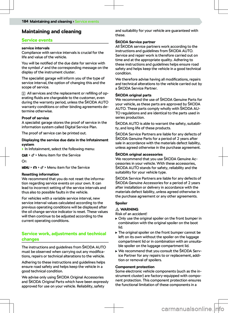 SKODA SCALA 2021  Owner´s Manual �M�