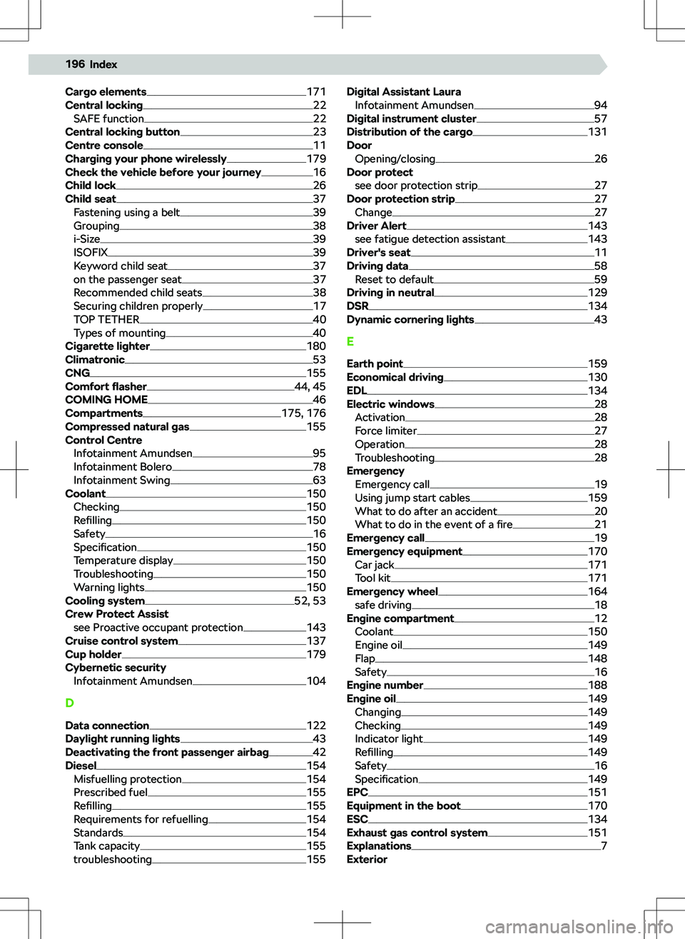 SKODA SCALA 2021  Owner´s Manual �C�