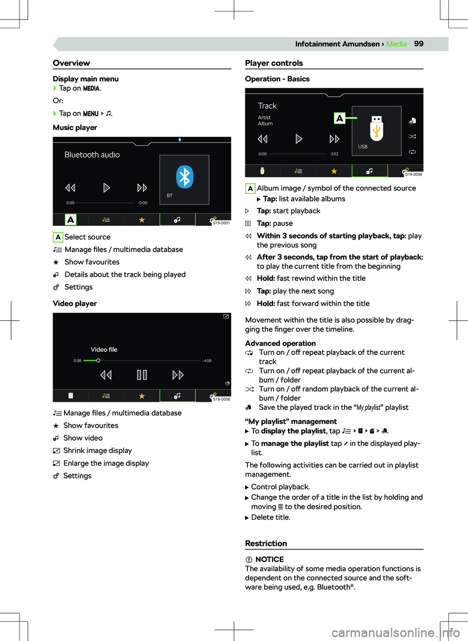 SKODA SCALA 2020  Owner´s Manual Overview
Display main menu