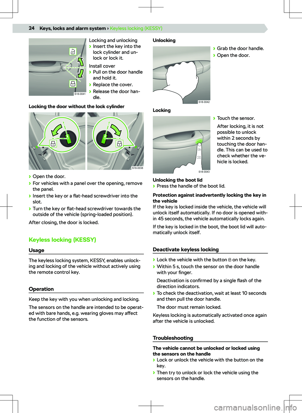 SKODA SCALA 2020  Owner´s Manual Locking and unlocking
