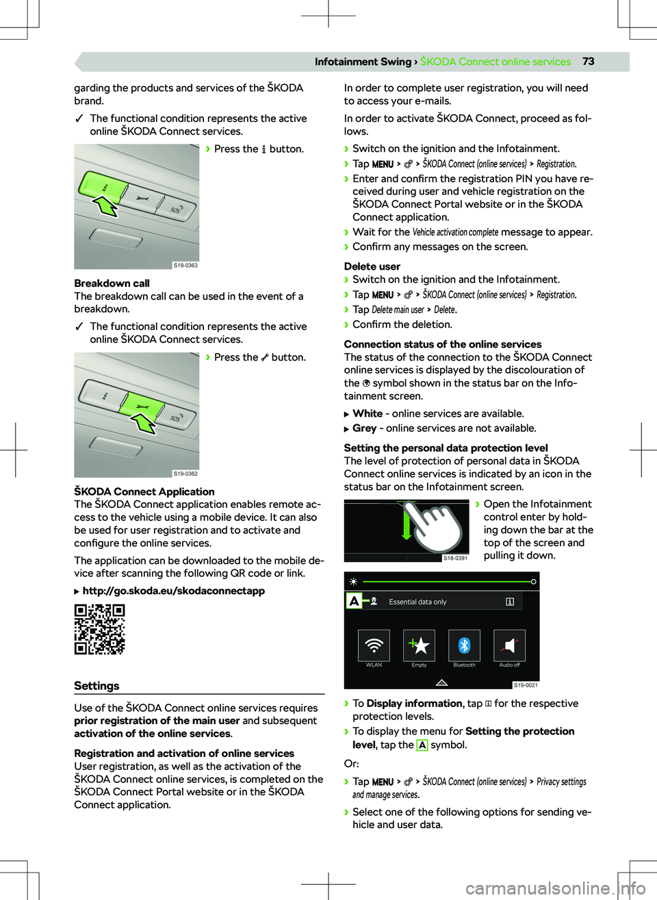 SKODA SCALA 2020  Owner´s Manual garding the products and services of the 