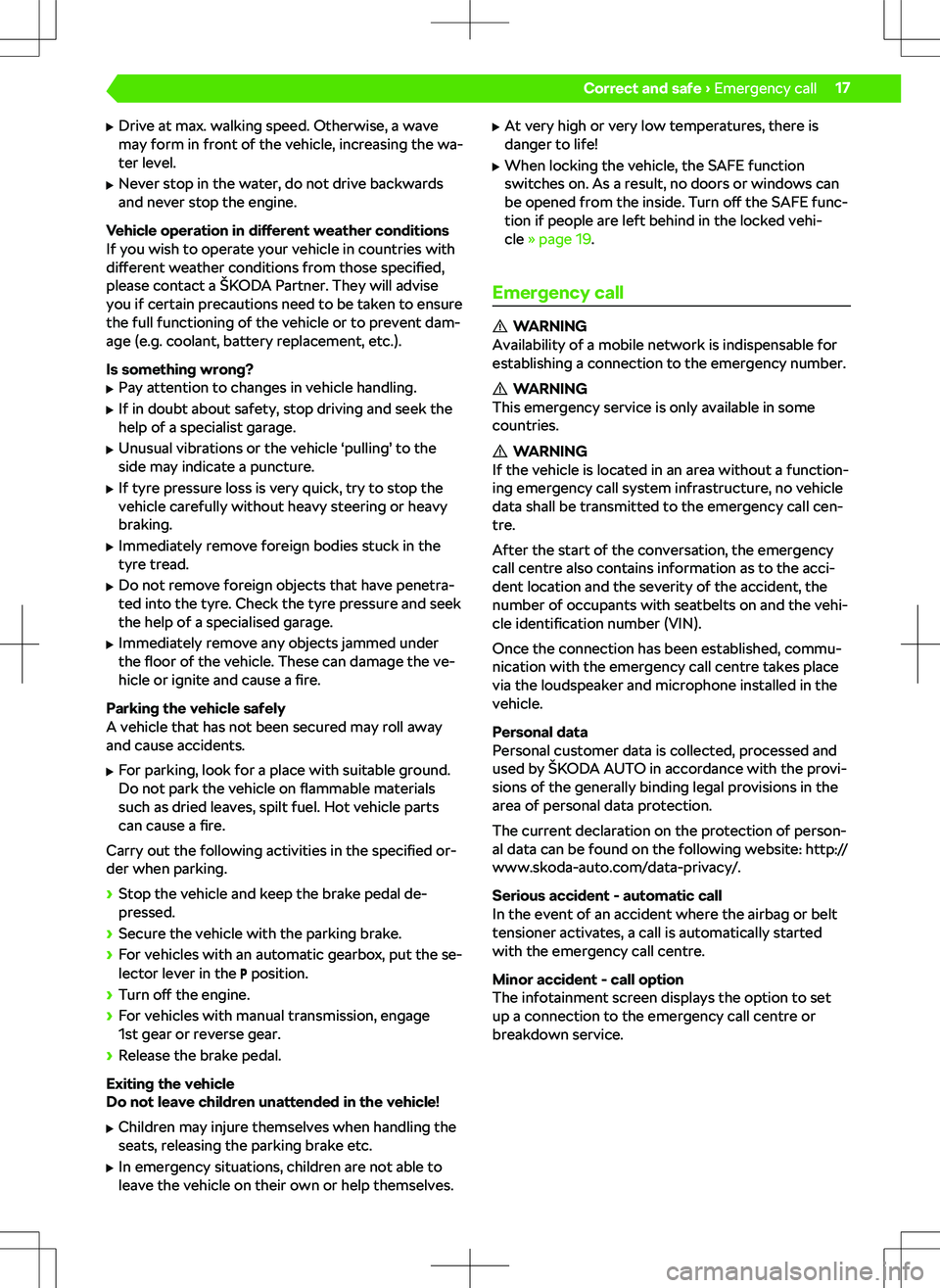 SKODA SCALA 2019 Owner´s Manual SKODA SCALA 2019 Owner´s Manual