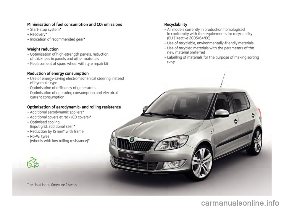 SKODA FABIA 2011 2.G / 5J Owners Manual SKODA FABIA 2011 2.G / 5J Owners Manual