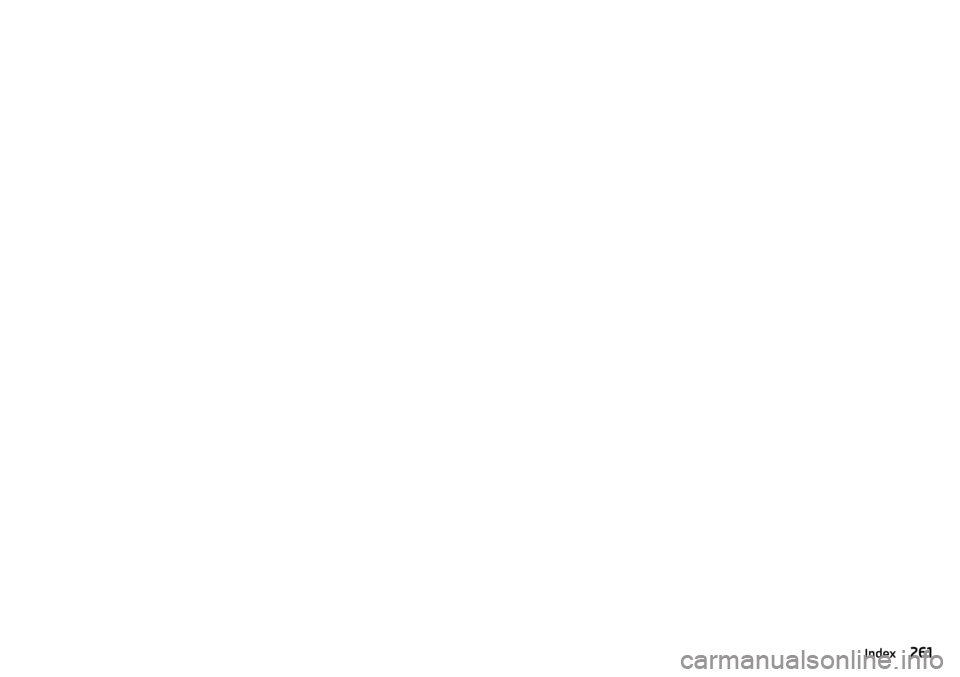 SKODA OCTAVIA 2015 3.G / (5E) Owners Manual 261Index 