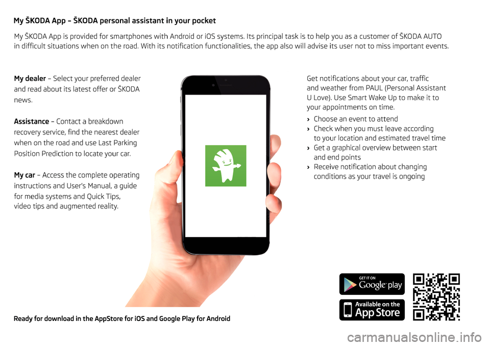 SKODA KODIAQ 2016 1.G Owners Manual 