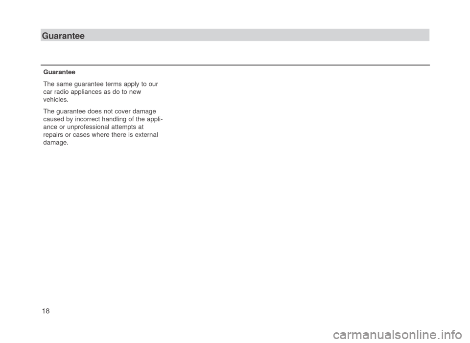 SKODA FABIA 2007 1.G / 6Y SymphonyCD Car Radio Manual SKODA FABIA 2007 1.G / 6Y SymphonyCD Car Radio Manual, Page 19