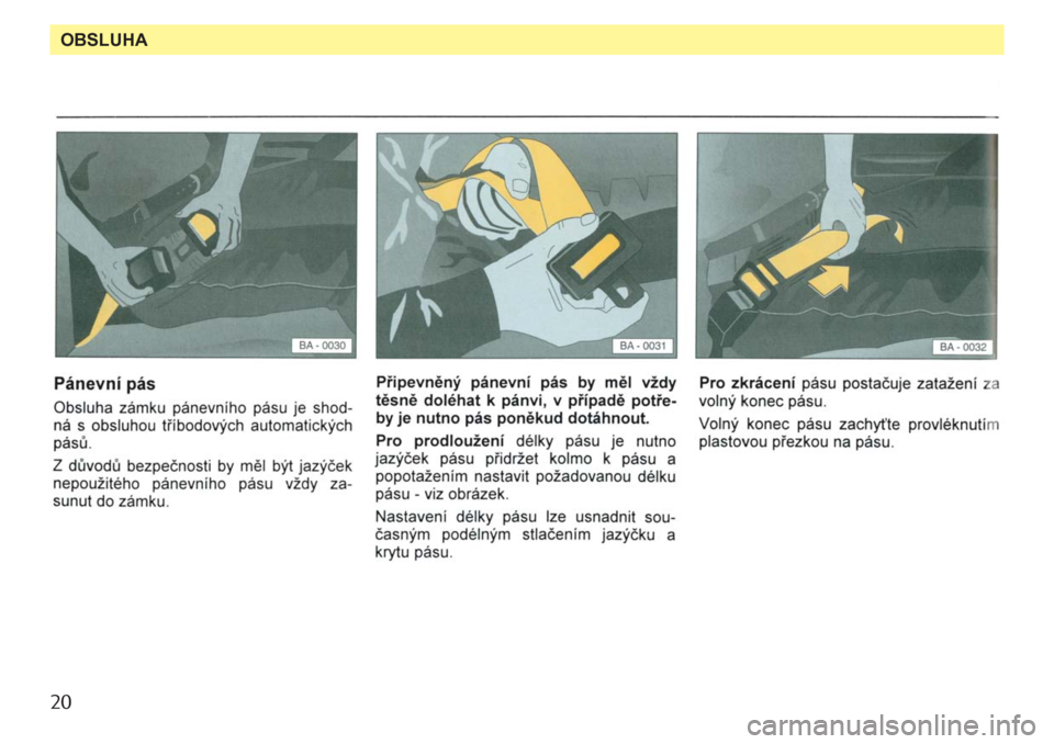 SKODA FORMAN 1994 785 Users Manual 
20OBSLUHA 